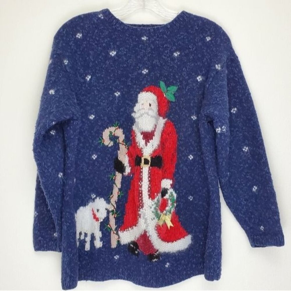 Vintage Marisa Christina St. Nick Santa sweater